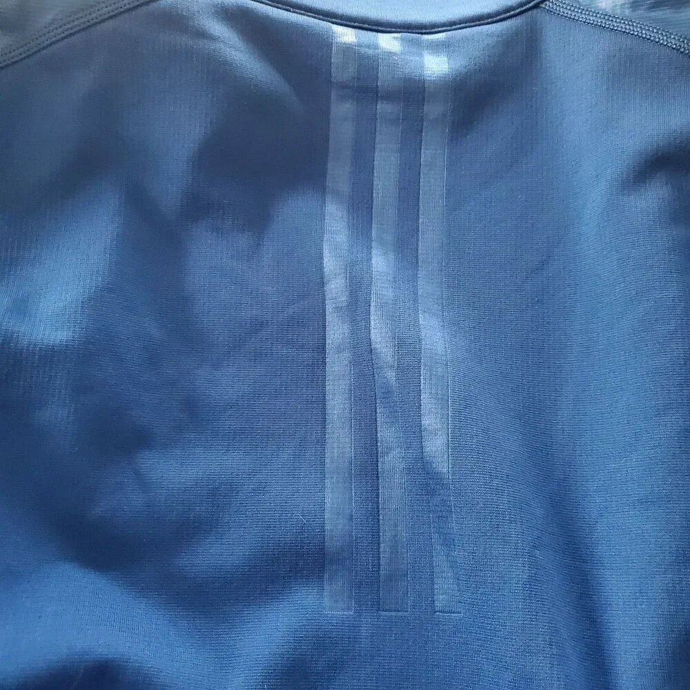 Adidas Climaheat Golf Full Zip Long Sleeve Jacket Men's Size XL Blue Embroidered